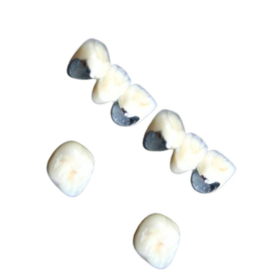 Dientes dentales de la porcelana de Chrome del cobalto de la corona de la porcelana no alérgica resistentes a la corrosión