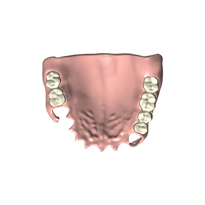 El alto laboratorio dental de masticación cad/leva de la dentadura de la eficacia fijó la dentadura parcial